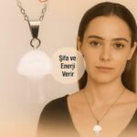 Sertifikalı Mantar Model Ay Taşı Kolye - Şifa ve Enerji Veren Doğal Taş Takı