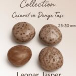 Sertifikalı Leopar Jasper Taşı Kütle 25–30 mm Cesaret Güç ve Denge Enerjisi Taşı