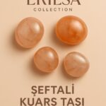 Sertifikalı Şeftali Kuvars Taşı Kütle 25–30 mm Pozitif Enerji ve Huzur Taşı