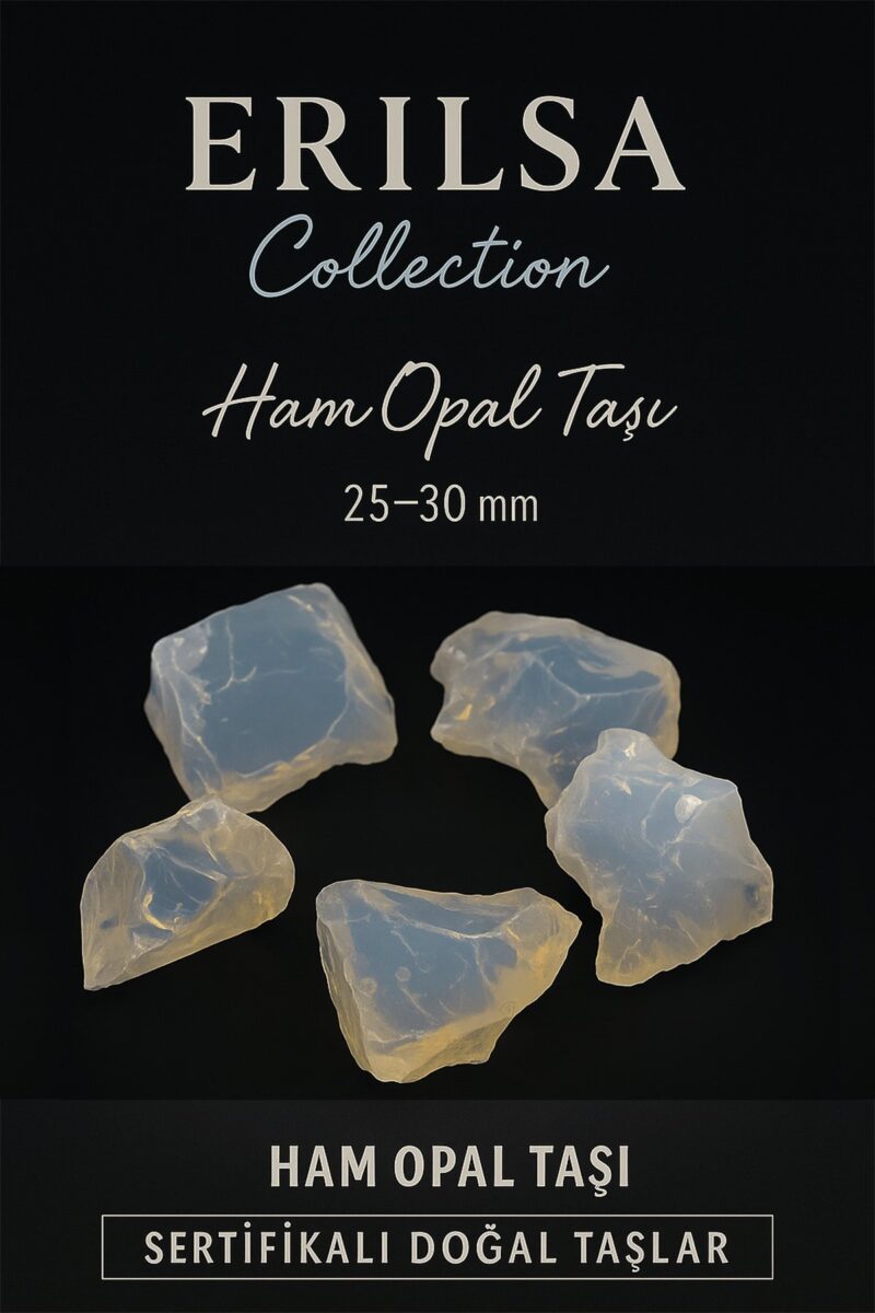 Sertifikalı Ham Opal Taşı 25–30 mm – İçsel Işığı Güçlendiren Doğal Taş