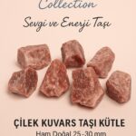 Sertifikalı Çilek Kuvars Taşı Kütle Ham Doğal 25–30 mm – Sevgi ve Pozitif Enerji Taşı