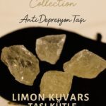 Sertifikalı Limon Kuvars Taşı Kütle 25–30 mm – Anti Depresyon ve Pozitif Enerji Taşı