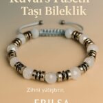 Sertifikalı Aura Kristal Fasetli Kuvars Taşı Bileklik 6x6 mm – Zihni Yatıştıran Arınma Taşı