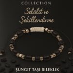 Sertifikalı Selülit Azaltma ve Enerji Temizleme Bilekliği Şungit ve Terahertz Taşı 6 mm Doğal Taş