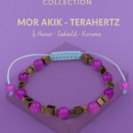 Sertifikalı Terahertz Mor Akik Doğal Taş Bileklik - Sakinlik Koruma Enerji Denge Taşı