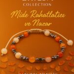 Sertifikalı Mide Rahatlatıcı ve Nazar Enerji Dengeleme Bilekliği - Karneol Karnelyan Akik Terahertz