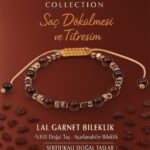 Sertifikalı Saç Dökülmesi Destek ve Kan Akışı Güçlendirme Bilekliği - Lal Garnet ve Terahertz Taşı