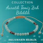 Sertifikalı Auratik Temiz Zırh Enerji Kalkanı Bilekliği - Akuamarin ve Terahertz Taşı