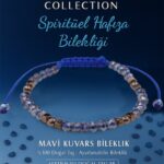 Sertifikalı Spiritüel Hafıza Enerji Bilekliği – Mavi Kuvars Doğal Taşı (İnce Model)