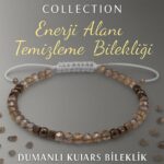 Sertifikalı Enerji Alanı Temizleme ve Arındırma Bilekliği - Dumanlı Kuvars - Terahertz Taşı