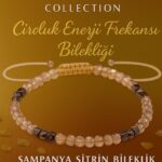 Sertifikalı Şampanya Sitrin Bereket ve Ciro Enerji Frekansı Bilekliği - 4 mm