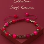 Sertifikalı Terahertz Pembe Akik Taşı Bileklik – Sevgi Koruma ve Pozitif Enerji Doğal Taş