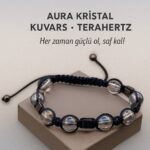 Sertifikalı Aura Kristal Kuvars Terahertz Taşı Bileklik – Her Zaman Güçlü Ol, Saf Kal
