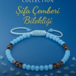 Sertifikalı Şifa Çemberi Enerji Bilekliği – Akuamarin Terahertz Doğal Taş İnce Model