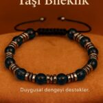 Sertifikalı Turkuaz Topaz Taşı Bileklik 8x8 mm – Duygusal Denge ve Huzur Taşı