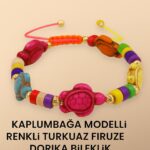 Sertifikalı Kaplumbağa Dorika Turkuaz Firuze Taşı Bileklik – Direncini Artır Hayat Enerjini Koru