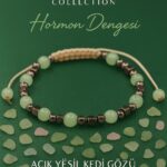 Sertifikalı Hormon Dengeleme Bilekliği - Açık Yeşil Kedi Gözü ve Terahertz Taşı – 6 mm