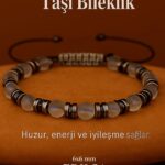Sertifikalı Hidrotermal Kuvars Taşı Bileklik 8x8 mm – Huzur, Enerji ve Yenilenme Taşı