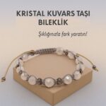 Sertifikalı Terahertz Kristal Kuvars Taşı Bileklik – Şıklığınla Parla, Enerjini Dengele