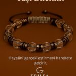 Sertifikalı Herkimer Elması Taşı Bileklik 8x8 mm – Hayalleri Gerçeğe Dönüştüren Enerji Taşı