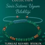 Sertifikalı Sinir Sistemi Uyum Enerji Bilekliği - Turkuaz Kuvars Terahertz Doğal Taş 4mm