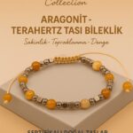 Sertifikalı Aragonit Doğal Taş Bileklik - Sakinlik Topraklanma Denge Taşı