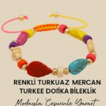 Sertifikalı Yaprak Renkli Turkuaz Mercan Dorika Taşı Bileklik – Modayla Cesur Ol, Ruhunu Yansıt