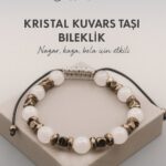 Sertifikalı Kristal Kuvars Doğal Taş Bileklik – Nazar Kaza ve Bela Enerjisine Karşı Koruma