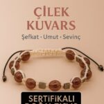 Sertifikalı Çilek Kuvars Doğal Taş Bileklik - 8x8 mm Sevgi Umut Şefkat Enerji Taşı