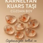 Sertifikalı Karnelyan Kuvars Taşı Kütle 10-15 mm – Bolluk Neşe ve Motivasyon Taşı