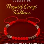 Sertifikalı Negatif Enerji Kalkanı Bilekliği – Kırmızı Mercan Terahertz Doğal Taş İnce Model