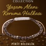 Sertifikalı Yaşam Alanı Koruma Halkası Negatif Enerji Kalkanı Bilekliği -  Pirit ve Terahertz Taşı