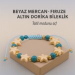 Sertifikalı Yıldız Model Dorika Enerji Firuze Taşı Bileklik – Hayata Canlılık Kat Enerjini Yükselt