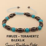 Sertifikalı Firuze Terahertz Taşı Bileklik – Sonsuz Enerjini Hisset, Nazarını Koruma Altına Al