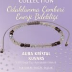 Sertifikalı Odaklanma Enerji Bilekliği - Aura Kristal Kuvars ve Terahertz Doğal Taş 4 mm