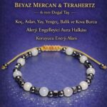 Sertifikalı Alerji Denge Ve Koruyucu Enerji Bilekliği – Beyaz Mercan Ve Terahertz 6 Mm Doğal Taş