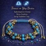 Sertifikalı Sakinleştirici Enerji Stres Azaltan Sevgi Sadakat Bilekliği - Firuze Turkuaz Doğaltaş