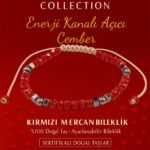 Sertifikalı Enerji Kanalı Açıcı Denge Bilekliği – Kırmızı Mercan ve Terahertz Doğal Taş 4 mm