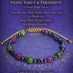 Sertifikalı Sinüs Ve Yüz Bölgesi Denge Enerji Bilekliği – Yeşim Yakut Ve Terahertz 6 Mm Doğal Taş