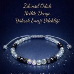 Sertifikalı Zihinsel Odak ve Yüksek Enerji Bilekliği – Aura Kristal Kuvars Terahertz Taşı 4mm