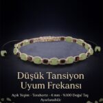 Sertifikalı Düşük Tansiyon Uyum Frekansı – Açık Yeşim ve Terahertz Doğal Taş 4 mm Ayarlanabilir