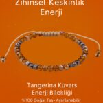 Sertifikalı Zihinsel Keskinlik Aktivasyon Bilekliği – Tangerina Kuvars ve Terahertz Doğal Taşı 4 mm