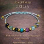 Sertifikalı Mavi 7 Çakra Denge Enerji Uyum Psikosomatik Arınma Enerji Bilekliği – Doğal Taş Şifa