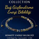 Sertifikalı Bağ Güçlendirme Enerji Aktivasyonu Bilekliği – Hematit Doğal Taş 4 mm