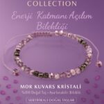 Sertifikalı Enerji Katmanı Açılım Aktivasyon Bilekliği – Mor Kuvars Kristali ve Terahertz Doğal Taş