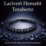 Sertifikalı ALS Enerji Akış Destek Frekansı Bilekliği – Lacivert Hematit ve Terahertz Doğal Taş