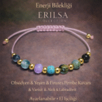 Sertifikalı Pembe 7 Çakra Denge Enerji Uyum Psikosomatik Arınma Enerji Bilekliği – Doğal Taş Şifa