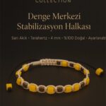 Sertifikalı Denge Merkezi Stabilizasyon Halkası – Sarı Akik ve Terahertz Doğal Taş 4 mm