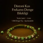 Sertifikalı Distoni Kas Frekansı Denge Bilekliği – Yeşim (Jade) Doğal Taş 4 mm Ayarlanabilir