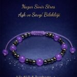 Sertifikalı Sinir Stres Aşk Sevgi ve Nazar Koruyucu Bileklik – Lila Akik Taşı Terahertz Doğal Taş